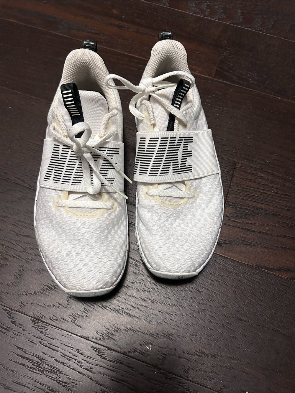 Nike Womens ' White Athletic Sneakers with Midfoot Strap